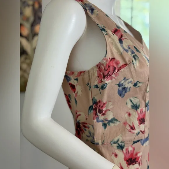 Charming Charlie Khaki Floral Cut Out Dress Size Medium - Picture 11 of 13